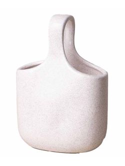 Ваза декоративная керамика белая 17Х11Х25 см