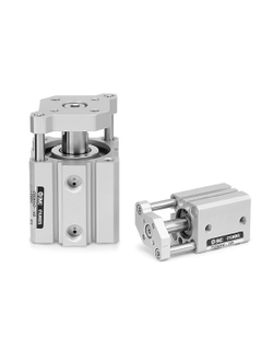 Компактный цилиндр с направляющими CQM