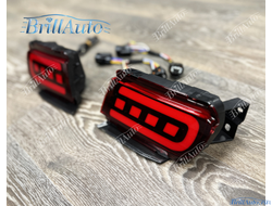 Противотуманки Toyota Land Cruiser Prado 150 LED красные (3 режима)