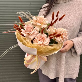 Букет "Кремовый пирог"