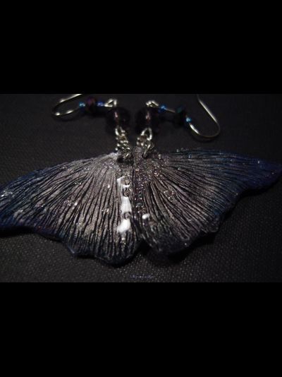 "Крылышки Пыльной Феи", волшебные серьги в северном стиле