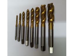 Метчики винтовые для глухих отвестий и с прямой канавкой для сквозных отверстий кобальтовые HSS-E