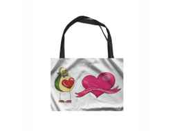 Сумка-шоппер горизонтальная #23 на День влюблённых, 14 февраля