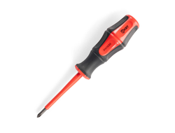Отвертка диэлектрическая PH1x80 серия ПРОФИ для работ под напряжением до 1000 В