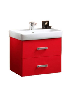 АКВАТОН. Тумба-умывальник "Америна 60" 1354-1.94 бордо-темный с раковиной Тигода 60