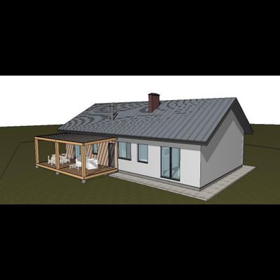 Одноэтажный дом с четырьмя спальнями 113м² (S101)