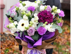 Букет с Гортензией " Акватическая прохлада "