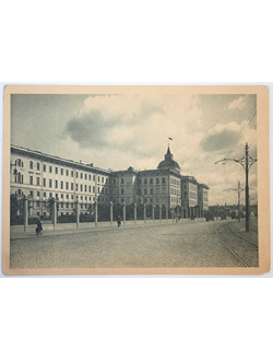 Почтовая карточка. Дворец труда (Фасад с Москворецкой набер.)