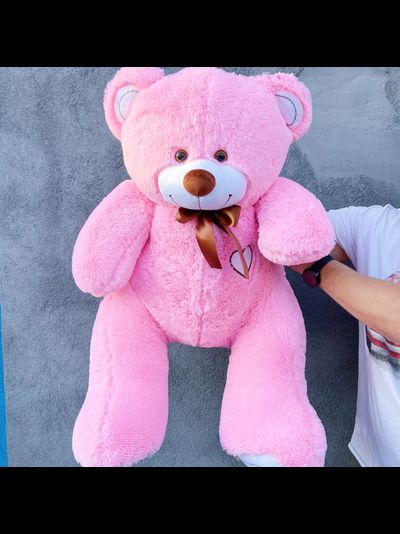 Плюшевый медведь 120 см розовый Феликс