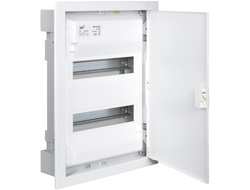 Электрический распределительный щит 2 ряда, 28 модулей Solera Metalbox, белый