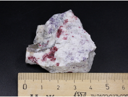 Киноварь, коллекционный образец, Китай (42*39*19 мм, 36 г) №25640