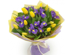 Букет цветов "Весенний тюльпан"
