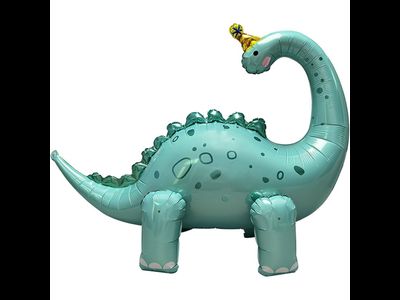 Шар 3D (47''/119 см) Фигура, Динозавр Бронтозавр в колпачке