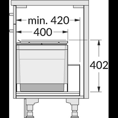 Встраиваемая система 36л Triple XL 450 Hailo 3631491