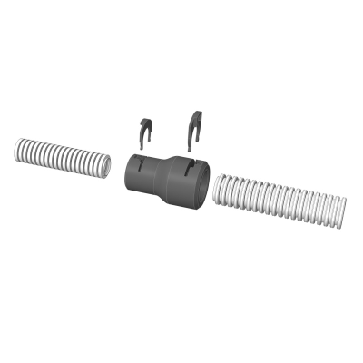 Муфта соединительная D25 - D25 Чёрная