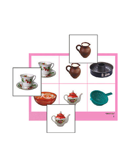 Лото "Посуда" (4 планшета, 24 карт., цвет., ламинир.)