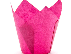 Форма для выпечки Тюльпан 160*50 Розовый 50гр (2400шт) 200шт/туб