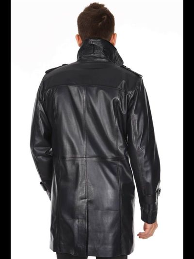 Кожаный плащ SHERLOCK