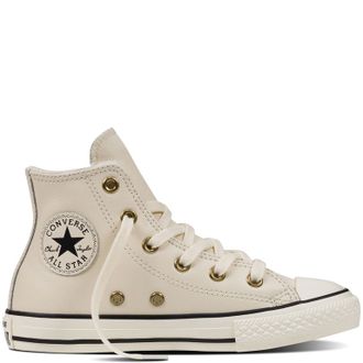 Зимние кеды Converse белые с мехом