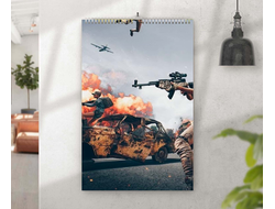 Перекидной календарь PlayerUnknown’s Battlegrounds, PUBG, ПУБГ №3