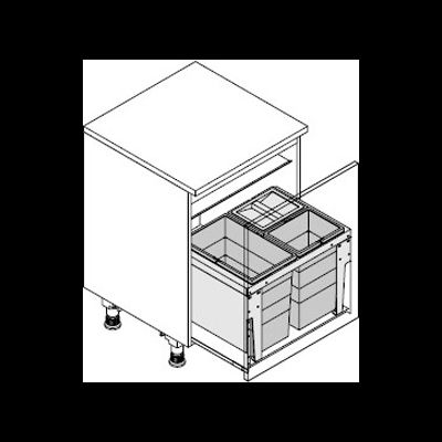 Встраиваемая система 54л Triple XL 600 Hailo 3631691