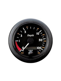Индикатор эхолота VDO Marine N01 410 806 12/24В 0-120м Ø85мм черный