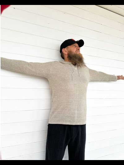 &quot;Кольчужка&quot; из вязаного льна