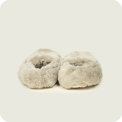 Тапочки-грелки для ног Luxury (бежевые)