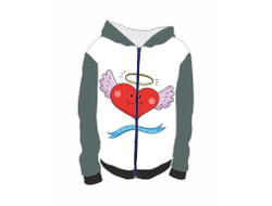 Толстовка 3D с полной запечаткой #10 на День влюблённых, 14 февраля