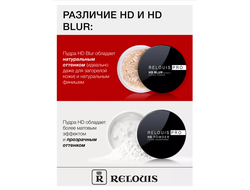 Пудра фиксирующая с эффектом блюра Relois PRO HD blur effect