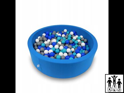 Детский сухой бассейн круглый синий D100xH30 толщина борта 8 см