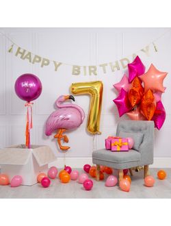 Сет розовый фламинго