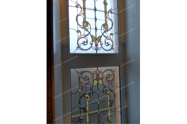 пленка витраж для окна в доме - фото 4