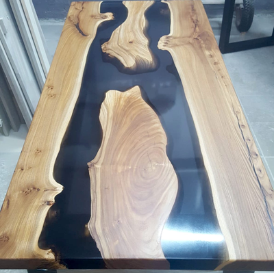 стол-река, карагач, слэб, стол из слэба, стол из спила, стол с рекой, стол из эпоксидной смолы, спил