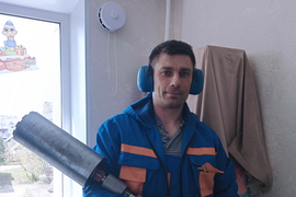 Монтаж приточной вентиляции.