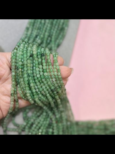 Авантюрин грань 3,5мм нить 38см