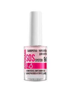 Сыворотка-укрепитель для ногтей Lux visage SOS system 9 в 1