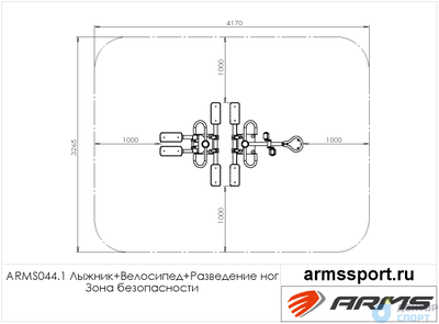 Лыжник+Велосипед+Разведение ног