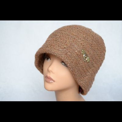 Коричневая шляпа зимняя Vizio Италия 6126 F1