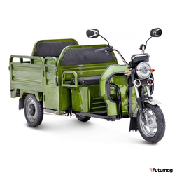 Грузовой электротрицикл Rutrike Вояж-П2 1250 60V 800W зеленый