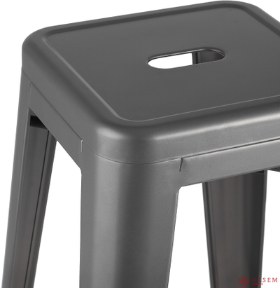 Стул барный TOLIX серебристый матовый