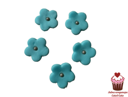 Цветы сахарные Цветок сливы Голубые 5шт.