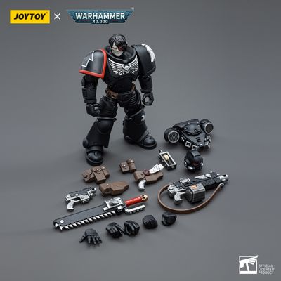 Интерцессор Гвардии Ворона (Warhammer 40k) - КОЛЛЕКЦИОННАЯ ФИГУРКА 1/18 Raven Guard Intercessors Brother Nax (JT4607) - JOYTOY