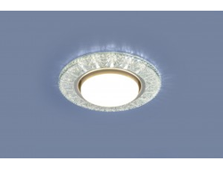 Светильник встраиваемый Elektrostandard GX53 3022 CL подсветка 4K прозрачный 130(95)x28 a037066