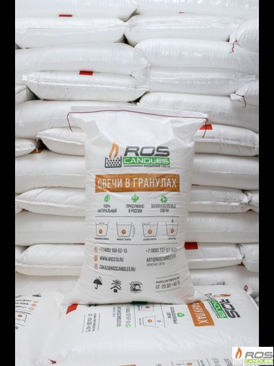 Насыпные свечи в гранулах "Слоновая кость" - 25 кг