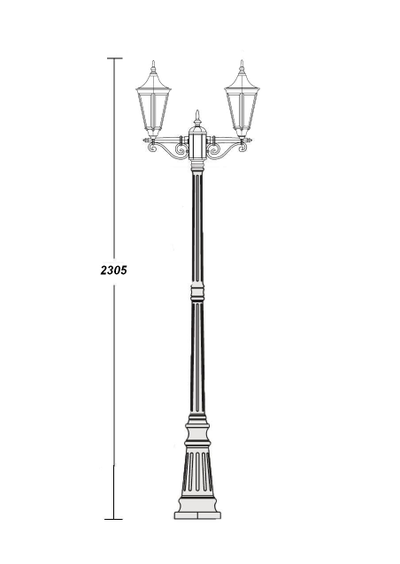 Садово-парковый светильник Leeds -2