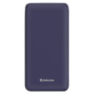 Аккумулятор внешний DEFENDER ExtraLife 8000S, 8000 mAh, 1 USB, литий-ионный, фиолетовый, 83667