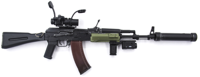 Автомат АК-74М с обвесом 1/6 (M-069 B) - SUPERMCTOYS