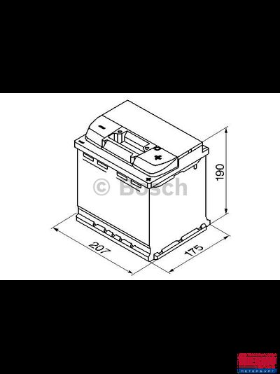 Термокейс ТК-Е2 EURO BOX, подходит для авто с АКБ Ah 40-45, Габариты, мм: 207x175x190