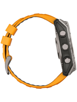 Часы Garmin Fenix 8 -51mm Sapphire Titan Spark Orange / Graphite